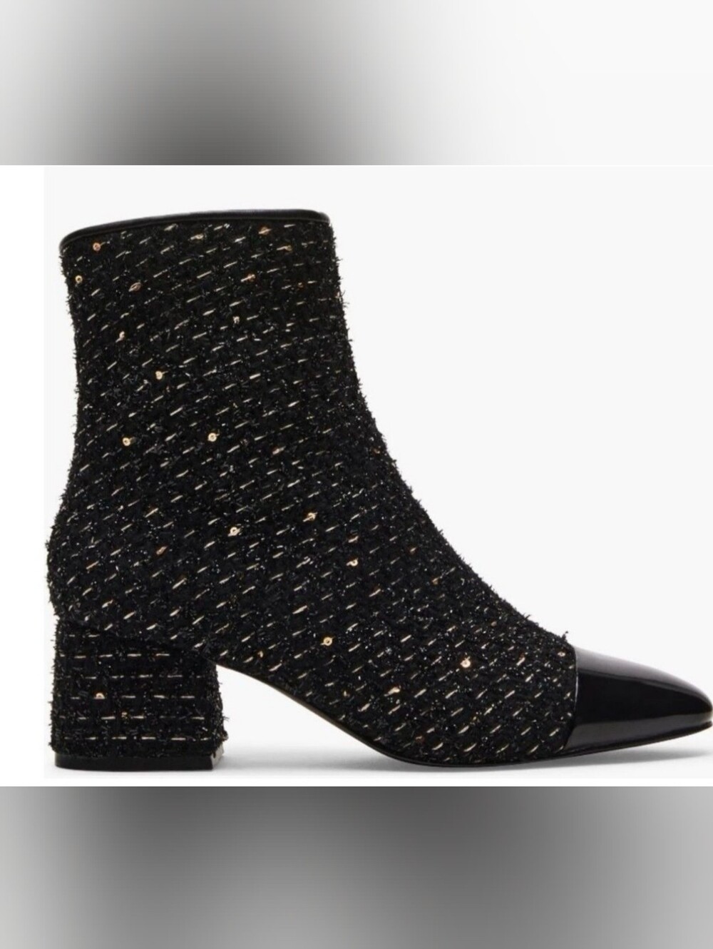 Womens Black Steve Madden Eiffel Ankle Boots 9.5M
